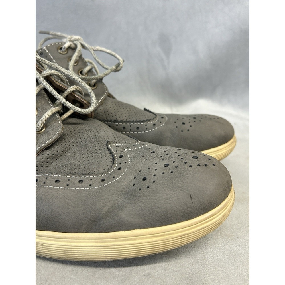 Madden Ranney Wingtip Casual Shoes Mens Size 12 Steve‎ Madden Lace Up Blue/ Gray - Picture 3 of 16